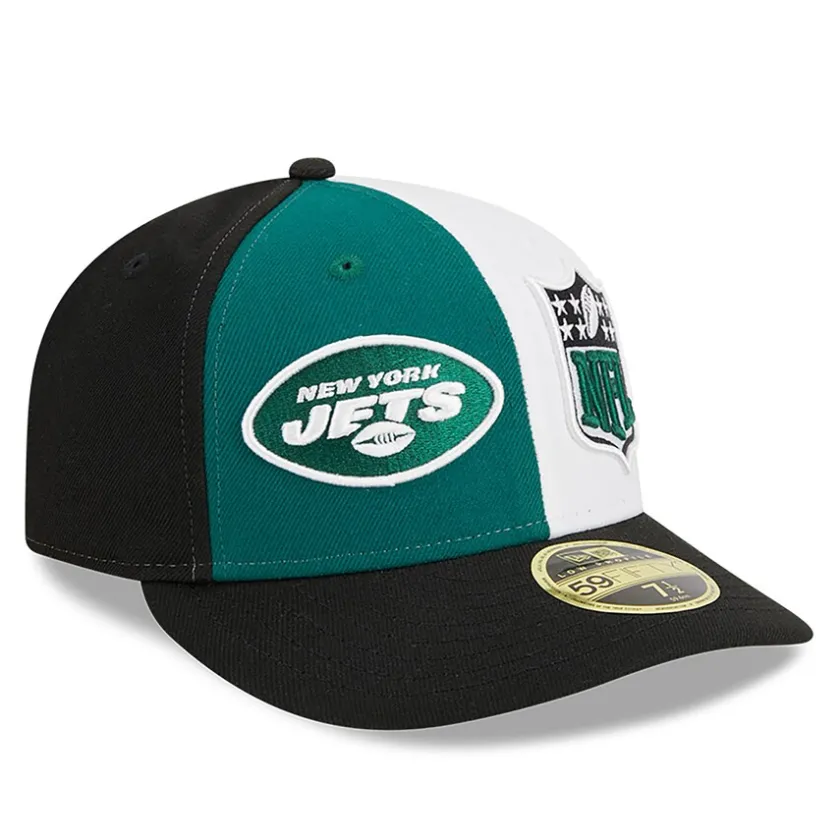 Fitted^New York Jets Men's New Era Green/Black 2023 Sideline Low Profile 59FIFTY Fitted Hat