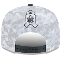 Snapback^New York Jets Men's New Era White/Graphite 2024 Salute To Service 9FIFTY Snapback Hat
