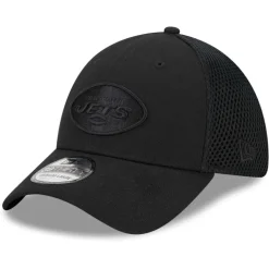 Hats|Men^New York Jets Men's New Era Black Main Neo 39THIRTY Flex Hat