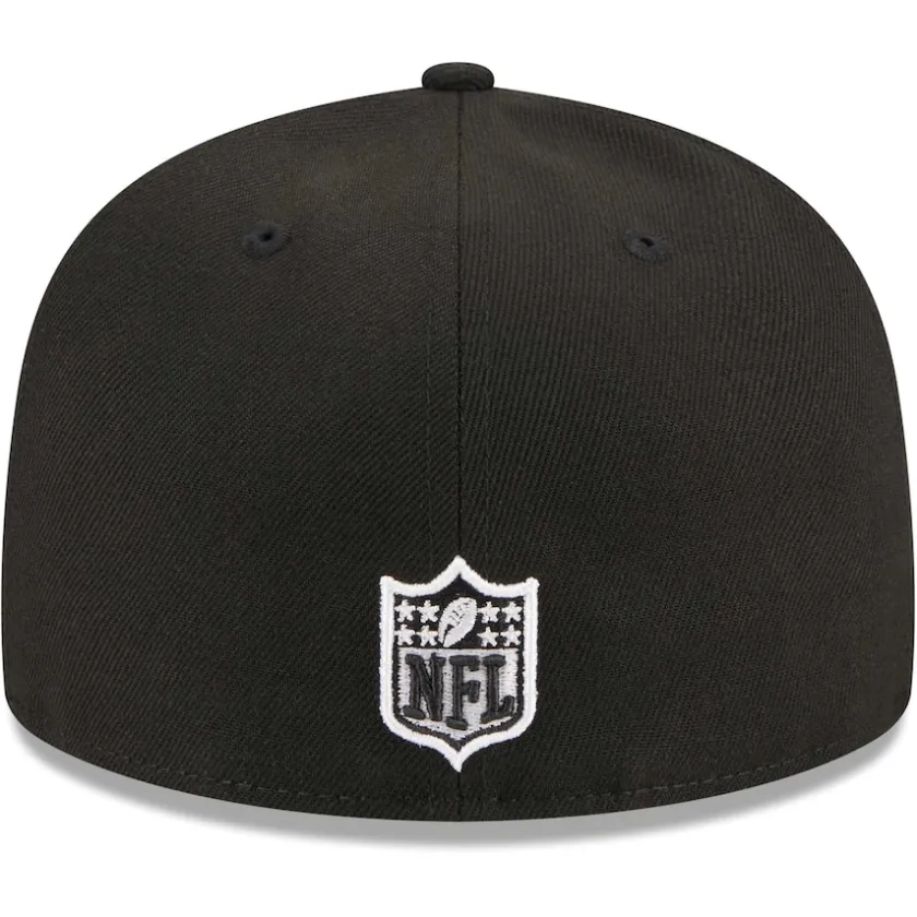 Fitted^New York Jets Men's New Era Black Main Patch 59FIFTY Fitted Hat