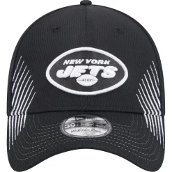 Flex^New York Jets Men's New Era Black Active 39THIRTY Flex Hat