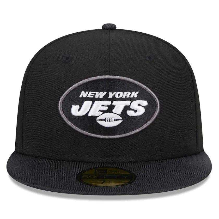 Fitted^New York Jets Men's New Era Black Active Ballistic 59FIFTY Fitted Hat