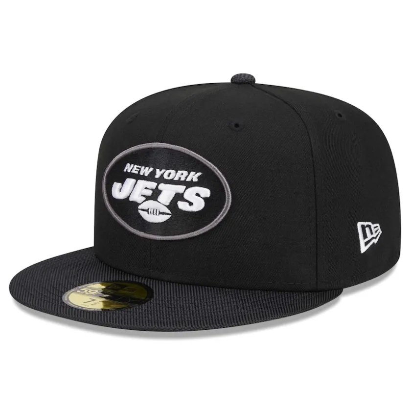 Fitted^New York Jets Men's New Era Black Active Ballistic 59FIFTY Fitted Hat