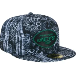 Fitted^New York Jets Men's New Era Black Shibori 59FIFTY Fitted Hat