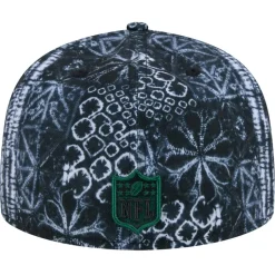 Fitted^New York Jets Men's New Era Black Shibori 59FIFTY Fitted Hat
