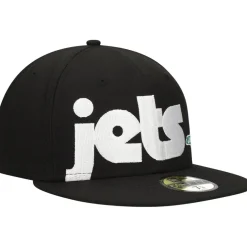 Fitted^New York Jets Men's New Era Black Checkered Undervisor 59FIFTY Fitted Hat