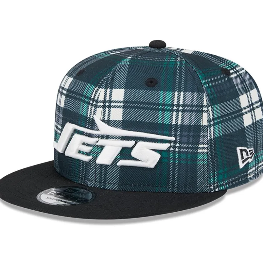 Snapback^New York Jets Men's New Era Black 2024 Sideline Statement 9FIFTY Snapback Hat