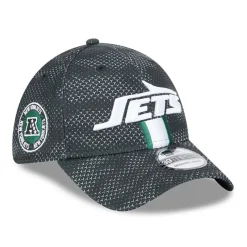 Flex^New York Jets Men's New Era Black 2024 Sideline 39THIRTY Flex Hat