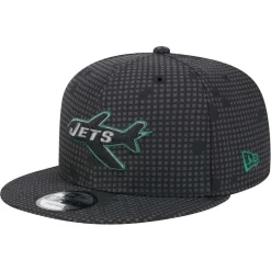 Hats|Men^New York Jets Men's New Era Black Midnight Ink Pop Outline 9FIFTY Snapback Hat