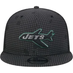 Hats|Men^New York Jets Men's New Era Black Midnight Ink Pop Outline 9FIFTY Snapback Hat