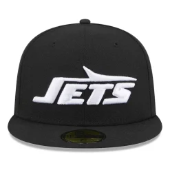 Fitted^New York Jets Men's New Era Black Omaha 59FIFTY Fitted Hat