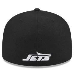 Fitted^New York Jets Men's New Era Black Omaha 59FIFTY Fitted Hat