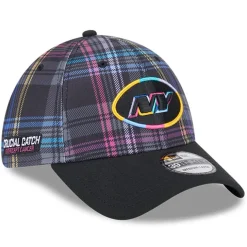 Hats|Men^New York Jets Men's New Era Black 2024 NFL Crucial Catch Plaid 39THIRTY Flex Hat