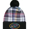 Knit^New York Jets Men's New Era Black 2024 NFL Crucial Catch Cuffed Knit Hat With Pom