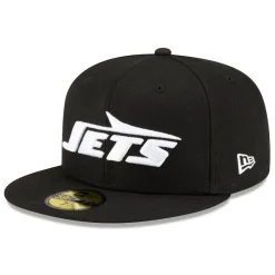 Fitted^New York Jets Men's New Era Black B-Dub 59FIFTY Fitted Hat