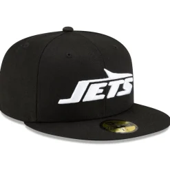 Fitted^New York Jets Men's New Era Black B-Dub 59FIFTY Fitted Hat