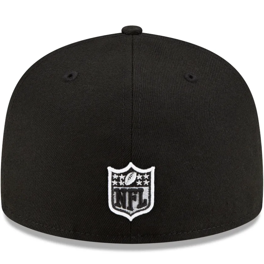 Fitted^New York Jets Men's New Era Black B-Dub 59FIFTY Fitted Hat