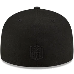 Hats|Men^New York Jets Men's New Era Black Black On Black 59FIFTY Fitted Hat