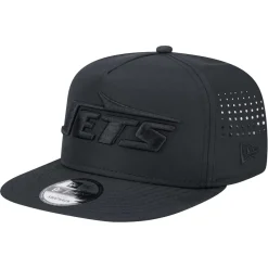 Hats|Men^New York Jets Men's New Era Black Hydro A-Frame 9FIFTY Snapback Hat
