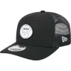 Hats|Men^New York Jets Men's New Era Black Mojo Dojo Trucker 9SEVENTY Stretch-Snap Hat