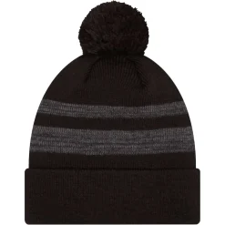 Hats|Men^New York Jets Men's New Era Black Dispatch Cuffed Knit Hat With Pom