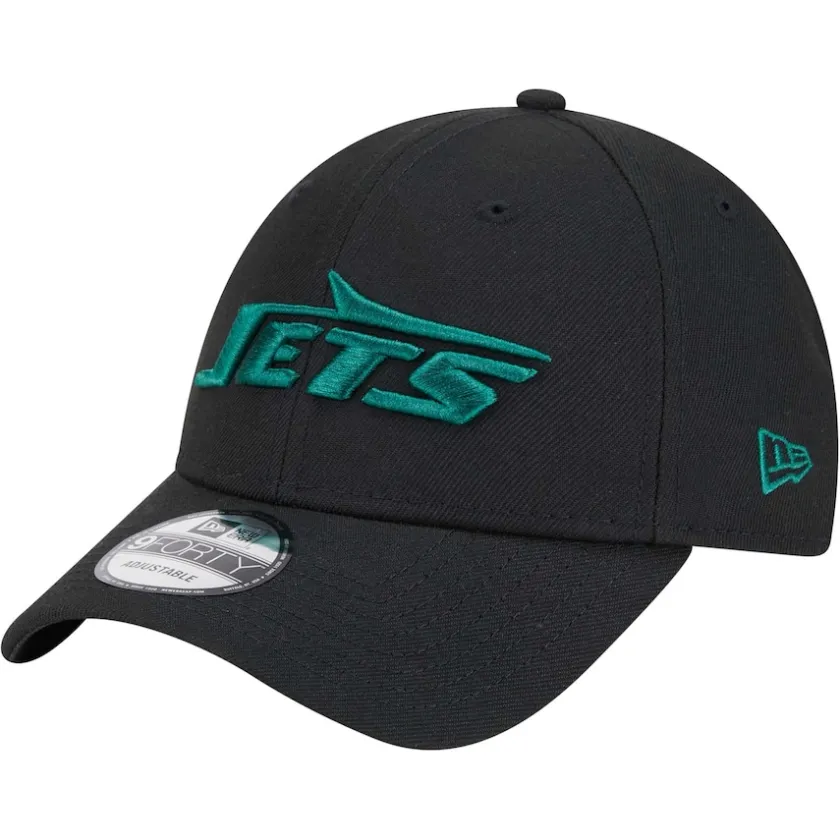 Hats|Men^New York Jets Men's New Era Black Momentum 9FORTY Adjustable Hat