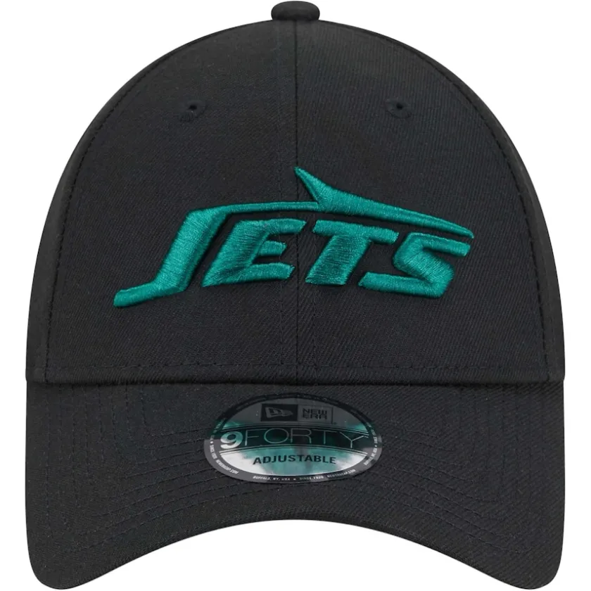Hats|Men^New York Jets Men's New Era Black Momentum 9FORTY Adjustable Hat