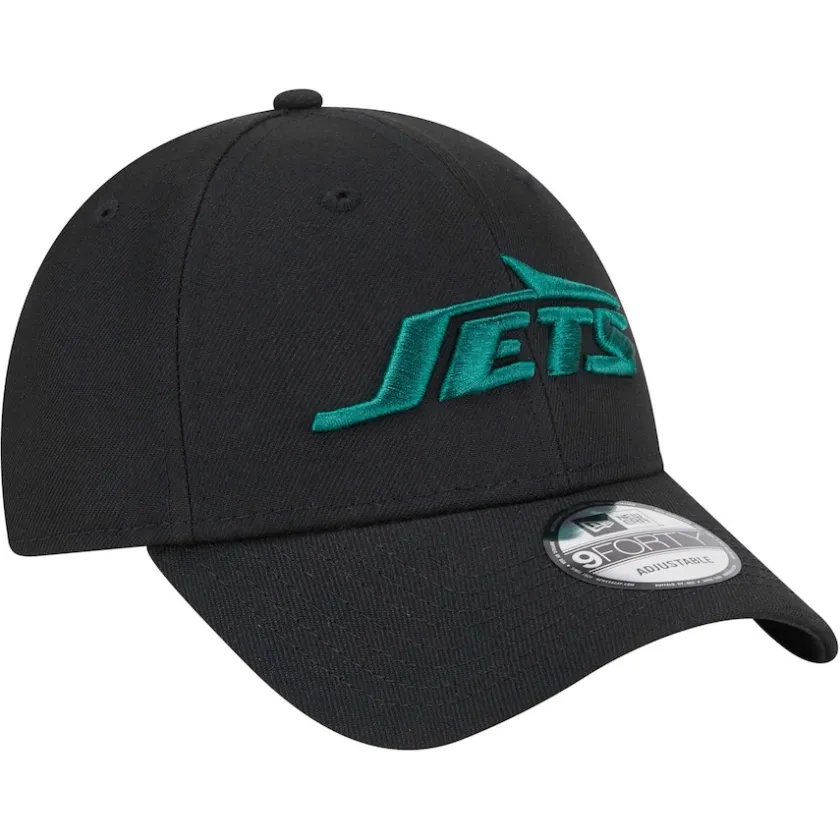 Hats|Men^New York Jets Men's New Era Black Momentum 9FORTY Adjustable Hat