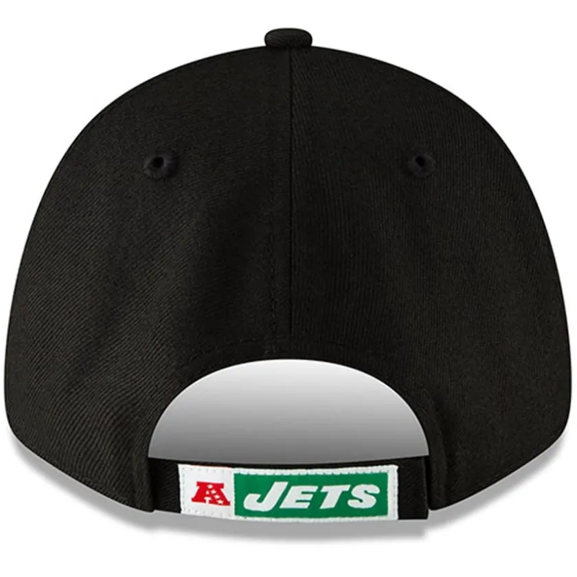 Adjustable^New York Jets Men's New Era Black The League Throwback 9FORTY Adjustable Hat