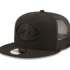 Snapback^New York Jets Men's New Era Black Classic 9FIFTY Trucker Snapback Hat