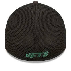 Hats|Men^New York Jets Men's New Era Black Team Neo 39THIRTY Flex Hat