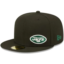 Fitted^New York Jets Men's New Era Black Flawless 59FIFTY Fitted Hat
