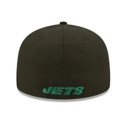 Fitted^New York Jets Men's New Era Black Flawless 59FIFTY Fitted Hat