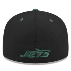 Fitted^New York Jets Men's New Era Black/Green Flipside 2Tone 59FIFTY Fitted Hat