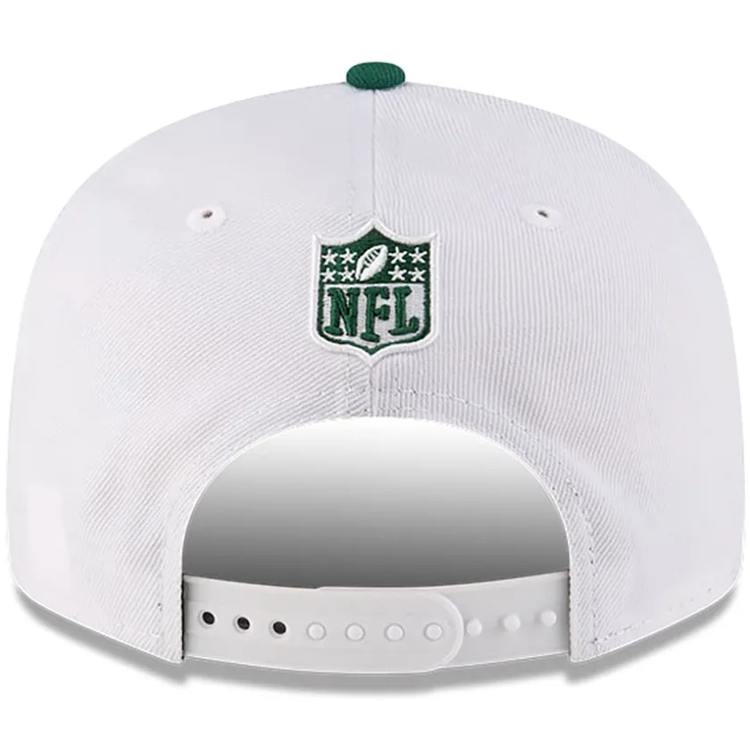 Snapback^New York Jets Men's New Era Born X Raised White/Green 9FIFTY Snapback Hat