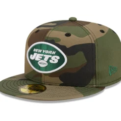 Fitted^New York Jets Men's New Era Camo Woodland 59FIFTY Fitted Hat