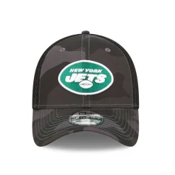 Flex^New York Jets Men's New Era Camo/Black Logo Neo 39THIRTY Flex Hat