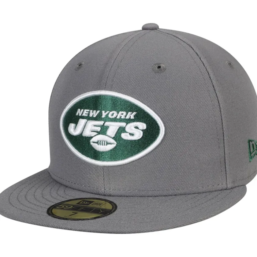 Fitted^New York Jets Men's New Era Graphite Storm 59FIFTY Fitted Hat