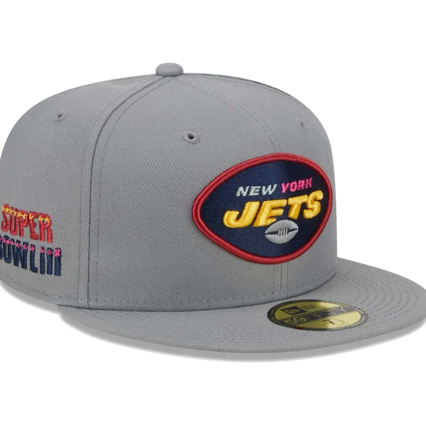 Fitted^New York Jets Men's New Era Gray Color Pack 59FIFTY Fitted Hat