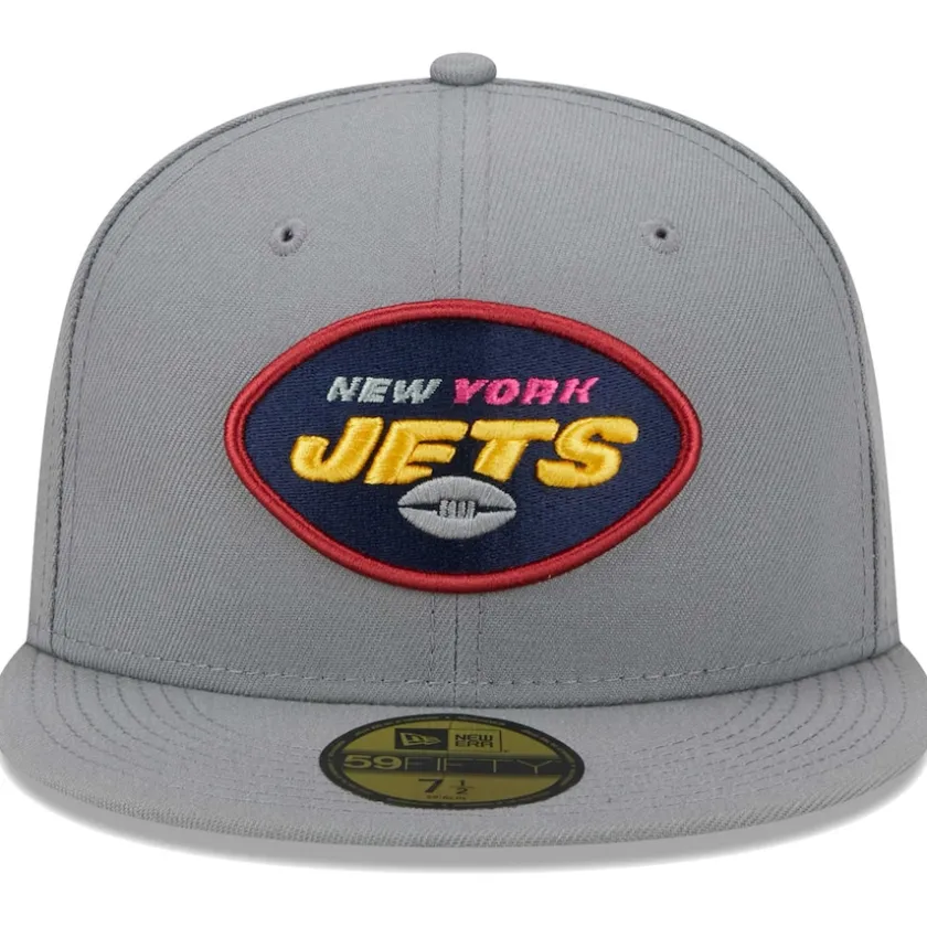Fitted^New York Jets Men's New Era Gray Color Pack 59FIFTY Fitted Hat