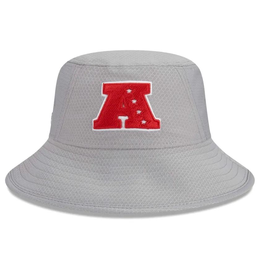 Bucket^New York Jets Men's New Era Gray 2024 Pro Bowl Bucket Hat