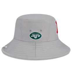Bucket^New York Jets Men's New Era Gray 2024 Pro Bowl Bucket Hat