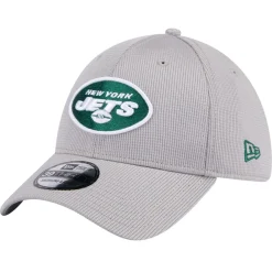 Flex^New York Jets Men's New Era Gray Active 39THIRTY Flex Hat