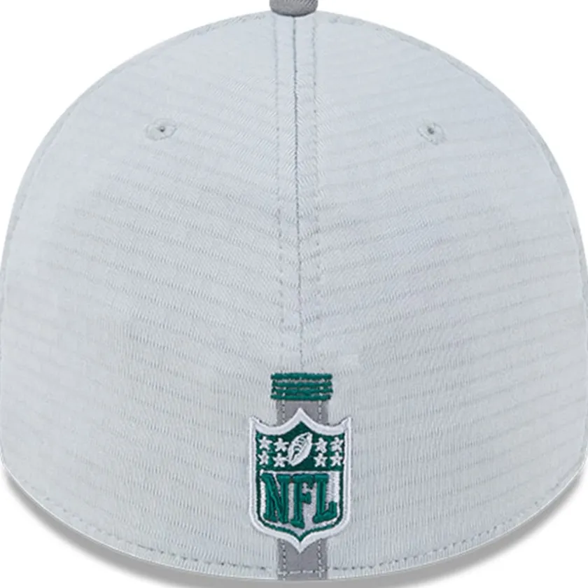Flex^New York Jets Men's New Era Gray 2024 NFL Training Camp 39THIRTY Flex Hat
