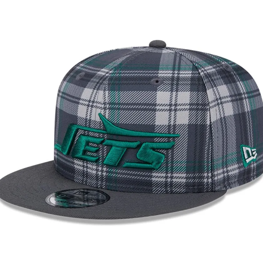 Hats|Men^New York Jets Men's New Era Gray 2024 Sideline Statement 9FIFTY Snapback Hat