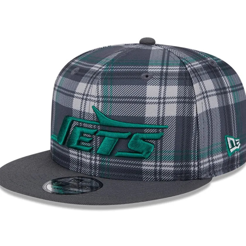 Hats|Men^New York Jets Men's New Era Gray 2024 Sideline Statement 9FIFTY Snapback Hat