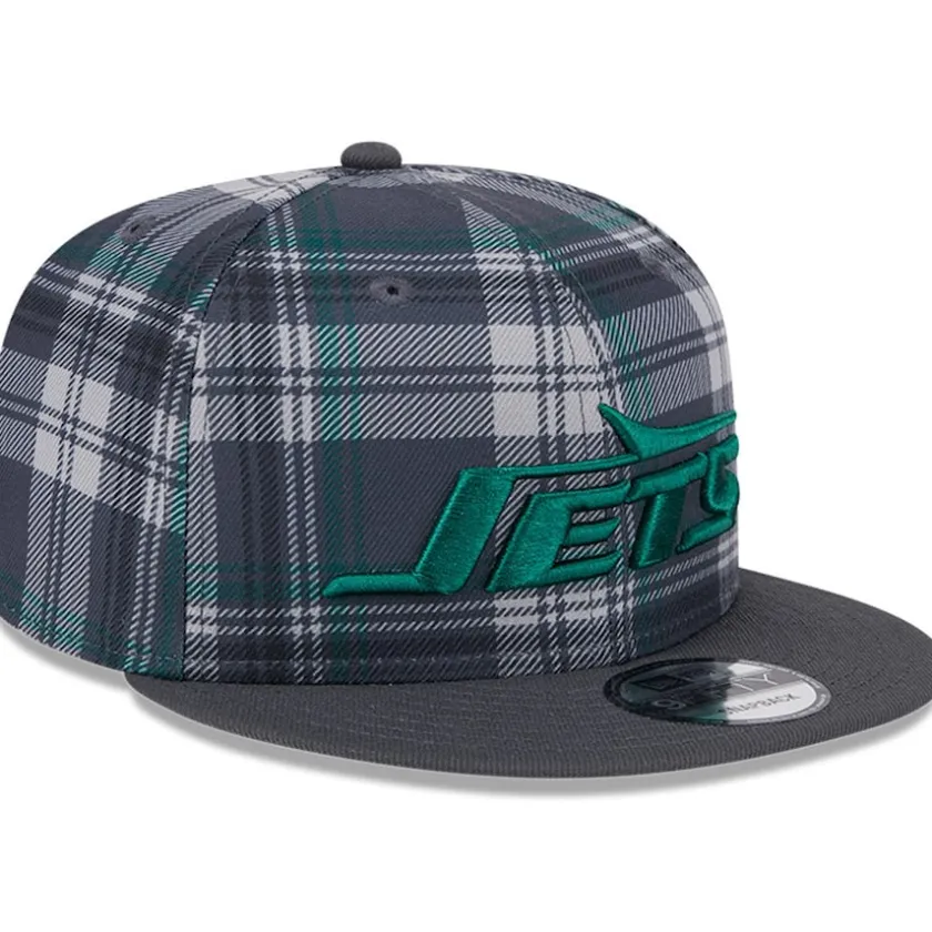 Hats|Men^New York Jets Men's New Era Gray 2024 Sideline Statement 9FIFTY Snapback Hat