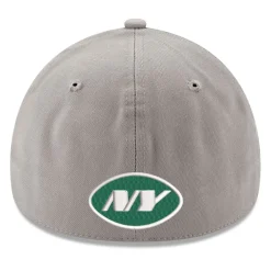 Flex^New York Jets Men's New Era Gray Wordmark Flight 39THIRTY Flex Hat