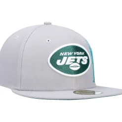 Fitted^New York Jets Men's New Era Gray City Describe 59FIFTY Fitted Hat