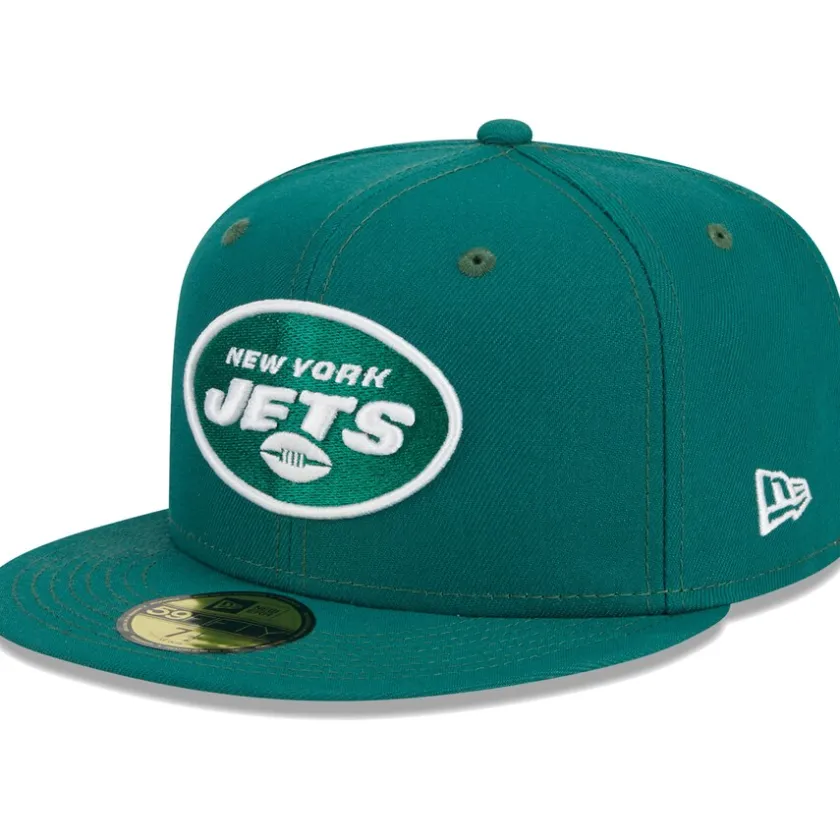 Fitted^New York Jets Men's New Era Green Main 59FIFTY Fitted Hat